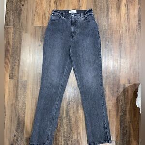 Abercrombie & Fitch Curve Love 90’s Straight with Split Hem